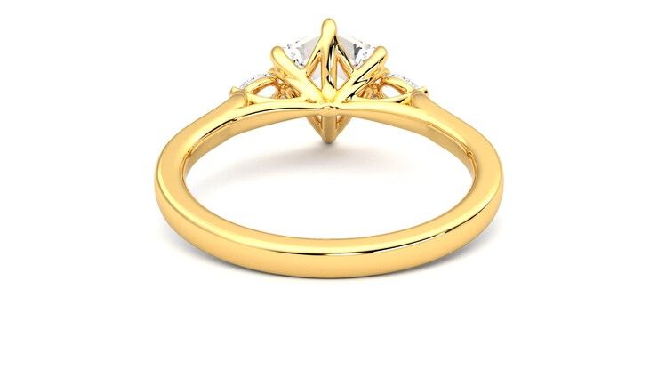 Taylor & Hart Faith Hexagonal Engagement Ring 360 degree image 15