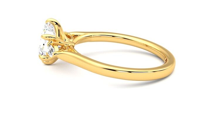 Taylor & Hart Faith Hexagonal Engagement Ring 360 degree image 20