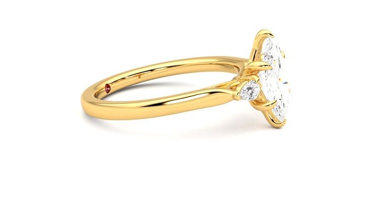 Taylor & Hart Faith Marquise Engagement Ring 360 degree image 8