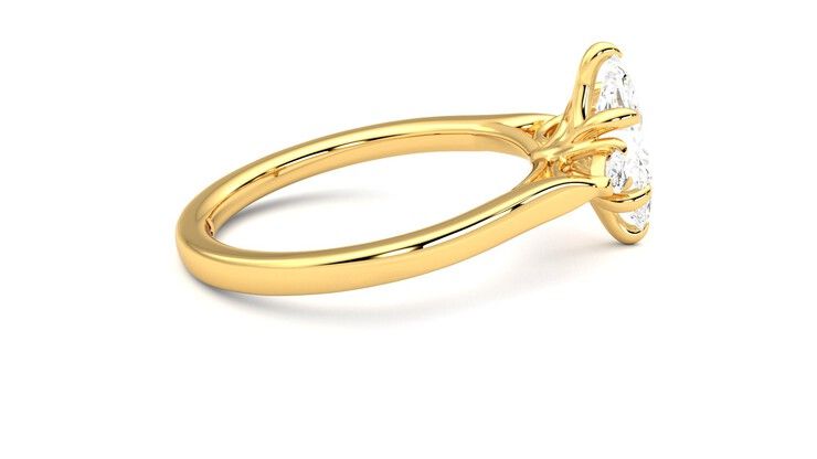 Taylor & Hart Faith Marquise Engagement Ring 360 degree image 10