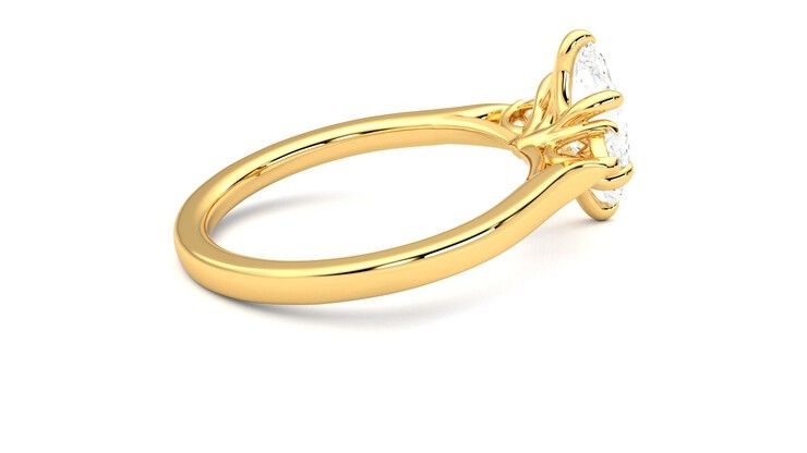Taylor & Hart Faith Marquise Engagement Ring 360 degree image 11