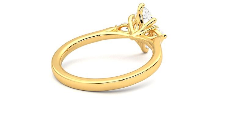 Taylor & Hart Faith Marquise Engagement Ring 360 degree image 13