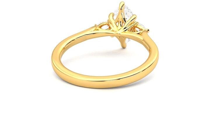 Taylor & Hart Faith Marquise Engagement Ring 360 degree image 14