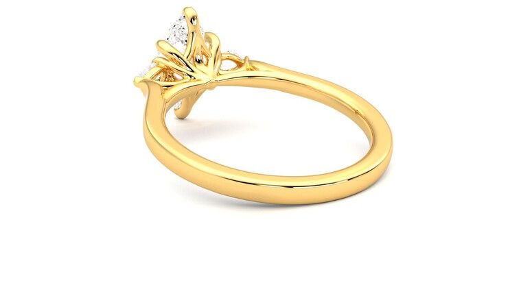 Taylor & Hart Faith Marquise Engagement Ring 360 degree image 17