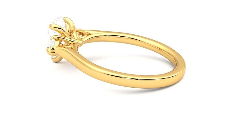 Taylor & Hart Faith Pear Engagement Ring 360 degree image 19
