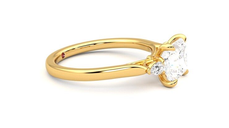 Taylor & Hart Faith Princess Engagement Ring 360 degree image 8