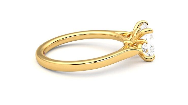 Taylor & Hart Faith Princess Engagement Ring 360 degree image 10