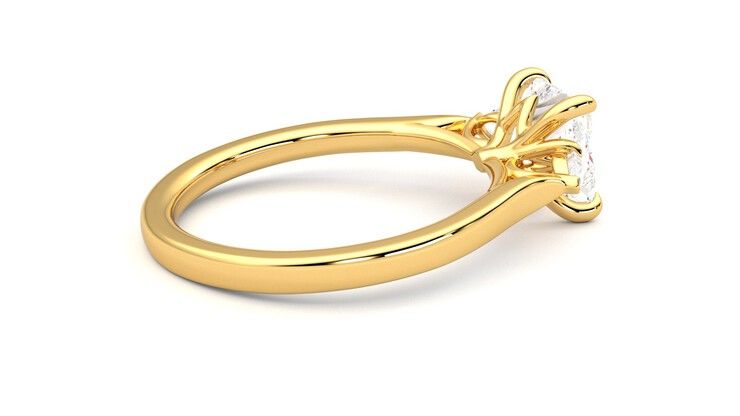 Taylor & Hart Faith Princess Engagement Ring 360 degree image 11