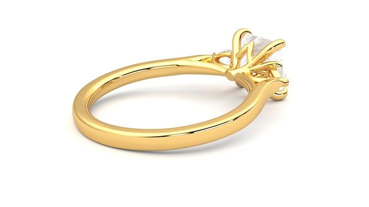 Taylor & Hart Faith Princess Engagement Ring 360 degree image 12