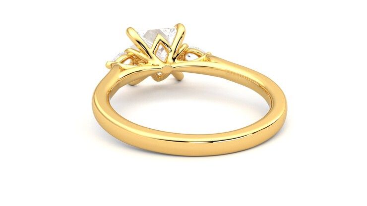 Taylor & Hart Faith Princess Engagement Ring 360 degree image 16