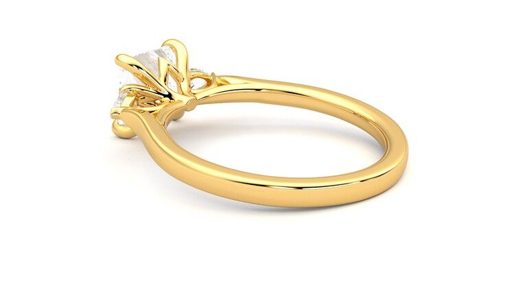 Taylor & Hart Faith Princess Engagement Ring 360 degree image 18