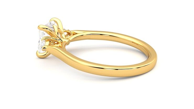 Taylor & Hart Faith Princess Engagement Ring 360 degree image 19