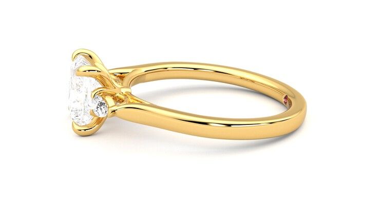 Taylor & Hart Faith Princess Engagement Ring 360 degree image 21