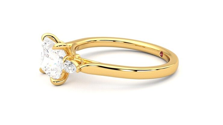Taylor & Hart Faith Princess Engagement Ring 360 degree image 22