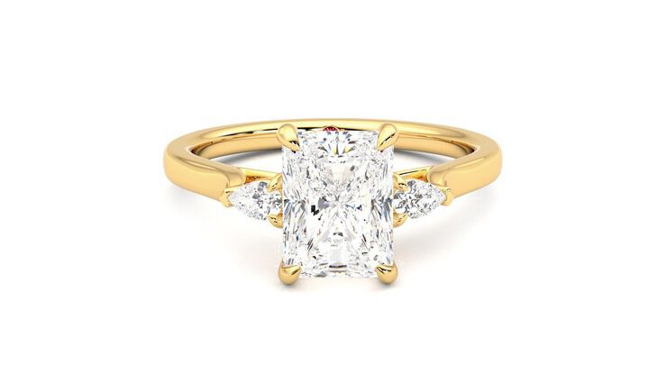 Taylor & Hart Faith Radiant Engagement Ring 360 degree image 1
