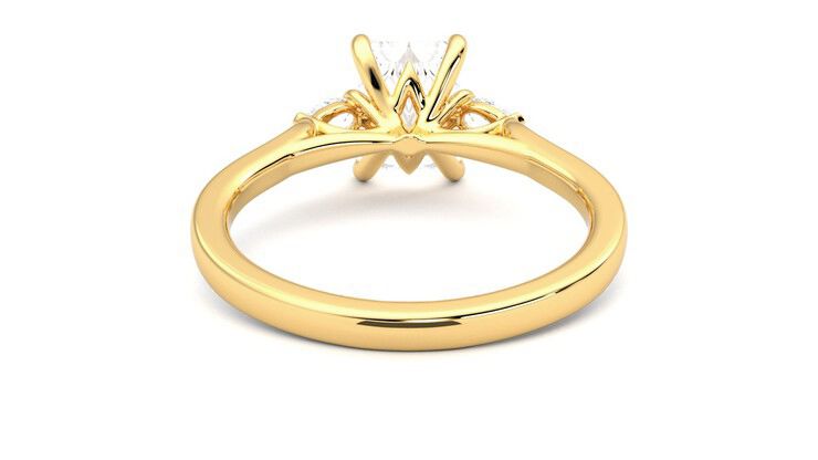 Taylor & Hart Faith Radiant Engagement Ring 360 degree image 15