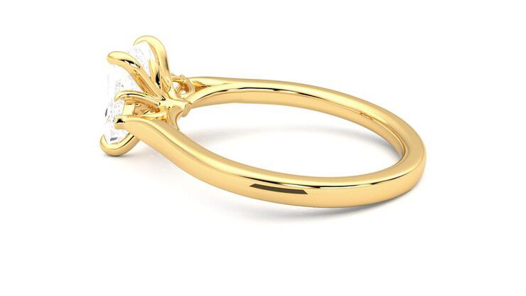 Taylor & Hart Faith Radiant Engagement Ring 360 degree image 19