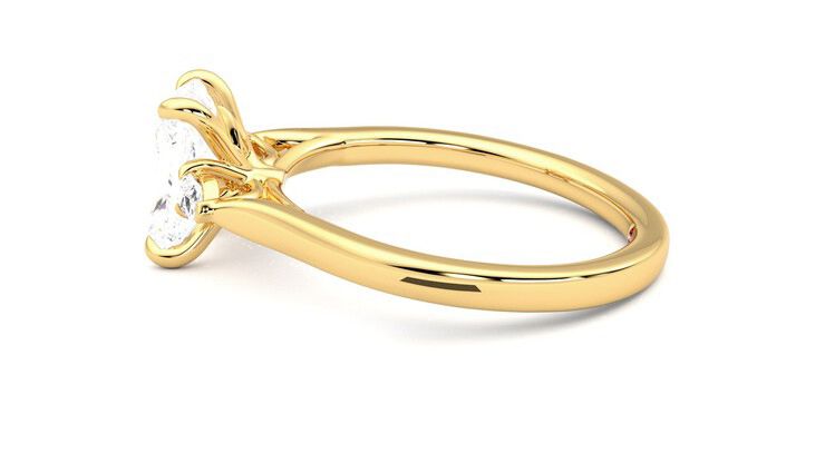 Taylor & Hart Faith Radiant Engagement Ring 360 degree image 20