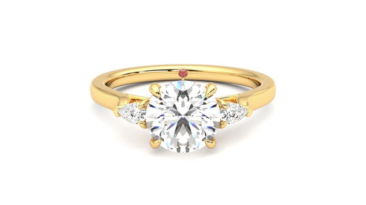 Taylor & Hart Faith Round Engagement Ring 360 degree image 0