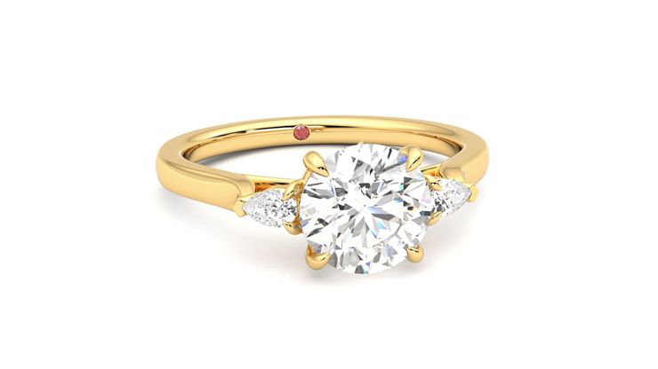 Taylor & Hart Faith Round Engagement Ring 360 degree image 3