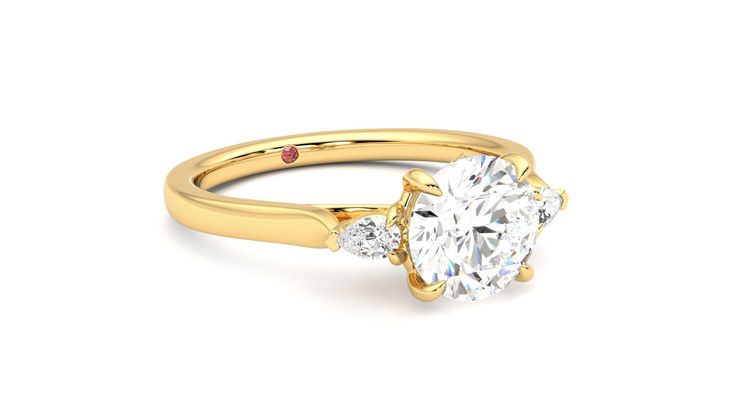 Taylor & Hart Faith Round Engagement Ring 360 degree image 5