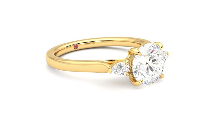 Taylor & Hart Faith Round Engagement Ring 360 degree image 6