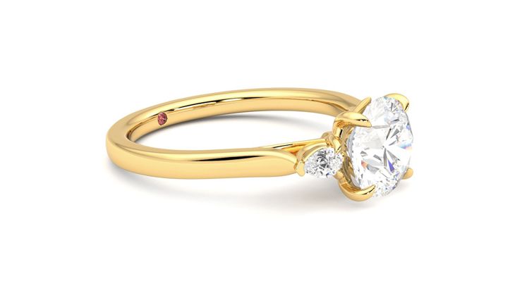 Taylor & Hart Faith Round Engagement Ring 360 degree image 7