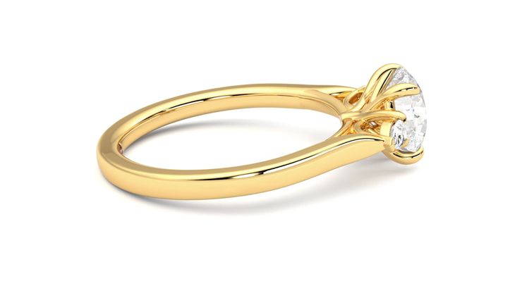 Taylor & Hart Faith Round Engagement Ring 360 degree image 10