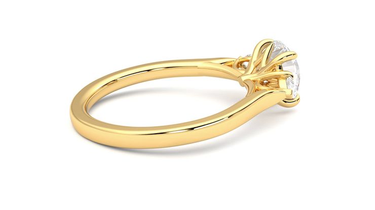 Taylor & Hart Faith Round Engagement Ring 360 degree image 11