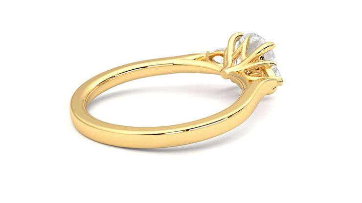 Taylor & Hart Faith Round Engagement Ring 360 degree image 12