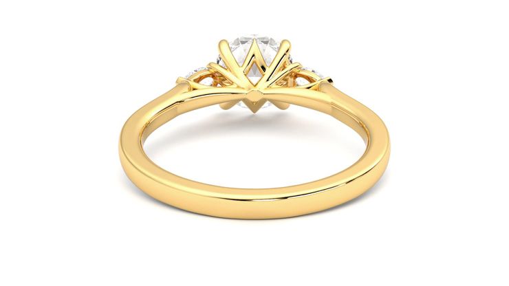 Taylor & Hart Faith Round Engagement Ring 360 degree image 15