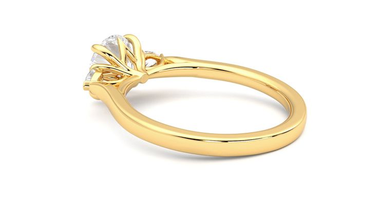 Taylor & Hart Faith Round Engagement Ring 360 degree image 18