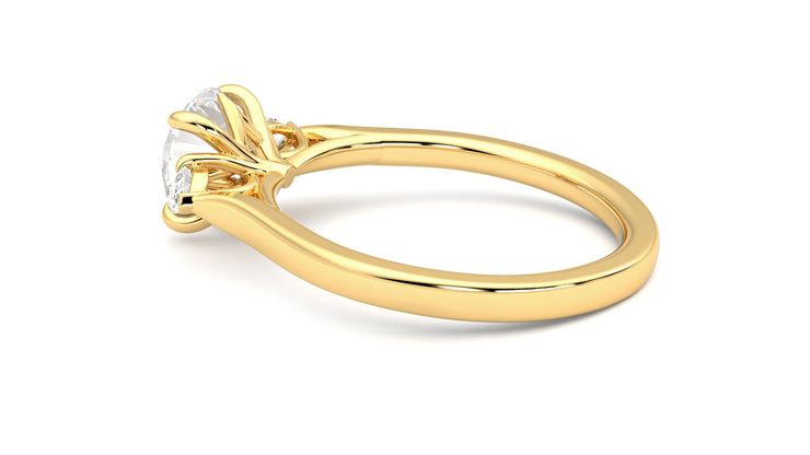 Taylor & Hart Faith Round Engagement Ring 360 degree image 19