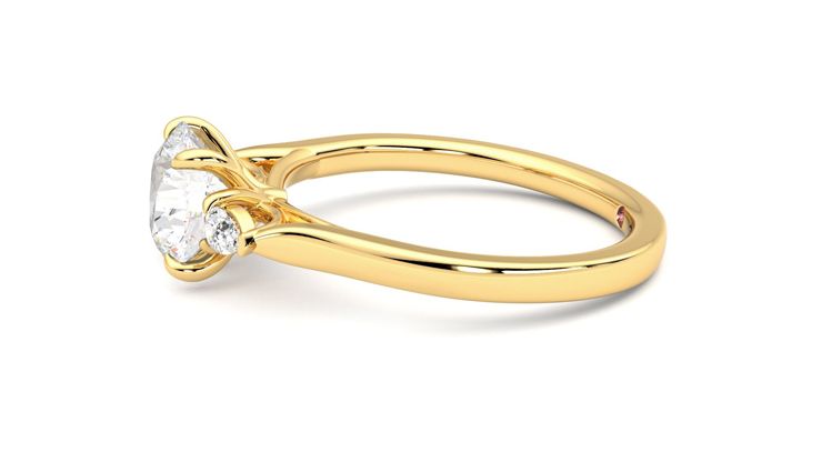 Taylor & Hart Faith Round Engagement Ring 360 degree image 21