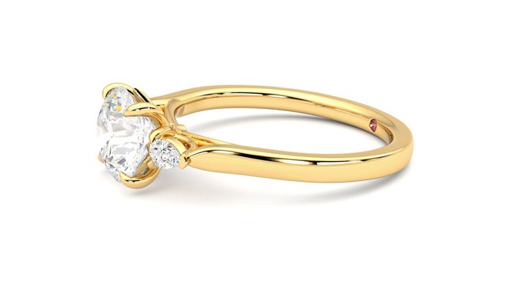 Taylor & Hart Faith Round Engagement Ring 360 degree image 22
