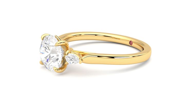 Taylor & Hart Faith Round Engagement Ring 360 degree image 23