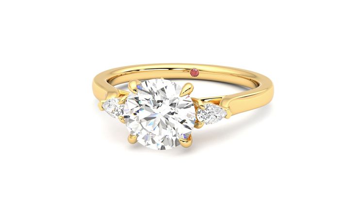 Taylor & Hart Faith Round Engagement Ring 360 degree image 27