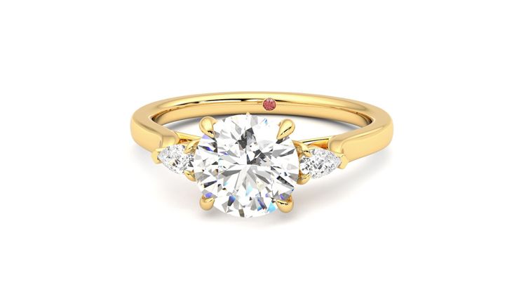 Taylor & Hart Faith Round Engagement Ring 360 degree image 28