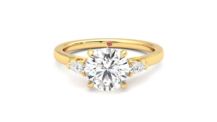 Taylor & Hart Faith Round Engagement Ring 360 degree image 29