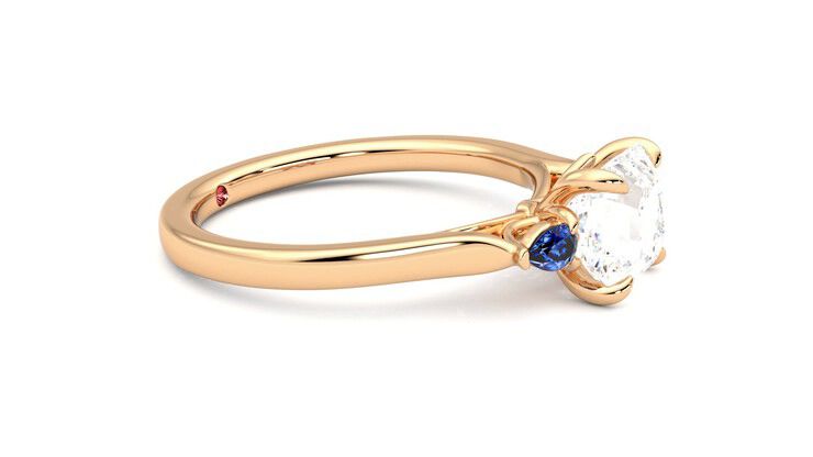 Taylor & Hart Faith Asscher Engagement Ring 360 degree image 8