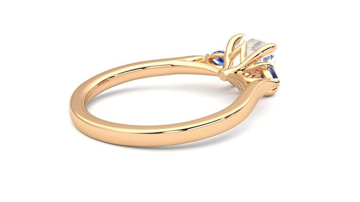 Taylor & Hart Faith Asscher Engagement Ring 360 degree image 12