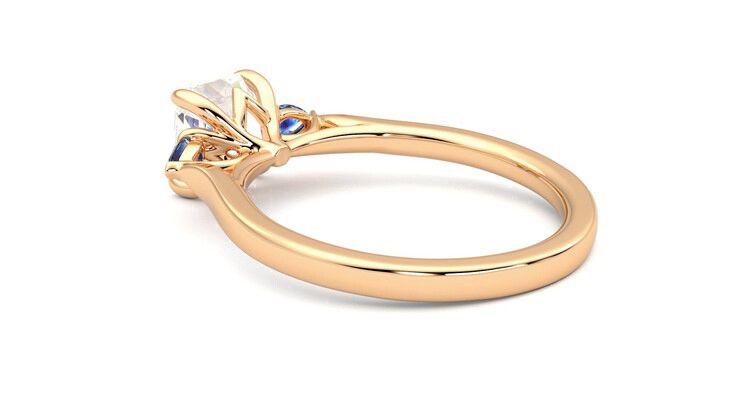 Taylor & Hart Faith Asscher Engagement Ring 360 degree image 18
