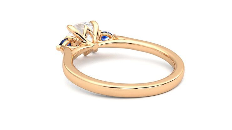 Taylor & Hart Faith Cushion Engagement Ring 360 degree image 17