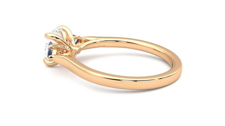 Taylor & Hart Faith Cushion Engagement Ring 360 degree image 19