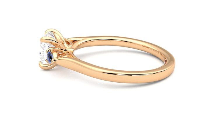 Taylor & Hart Faith Cushion Engagement Ring 360 degree image 20