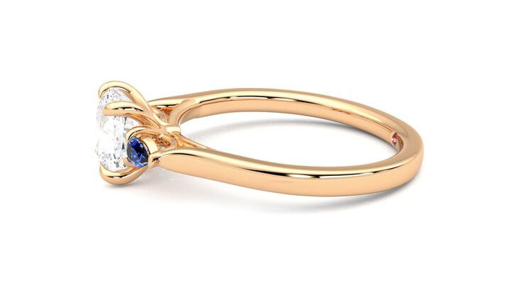 Taylor & Hart Faith Cushion Engagement Ring 360 degree image 21