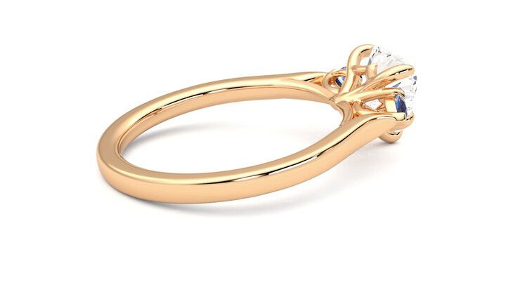Taylor & Hart Faith Heart Engagement Ring 360 degree image 11