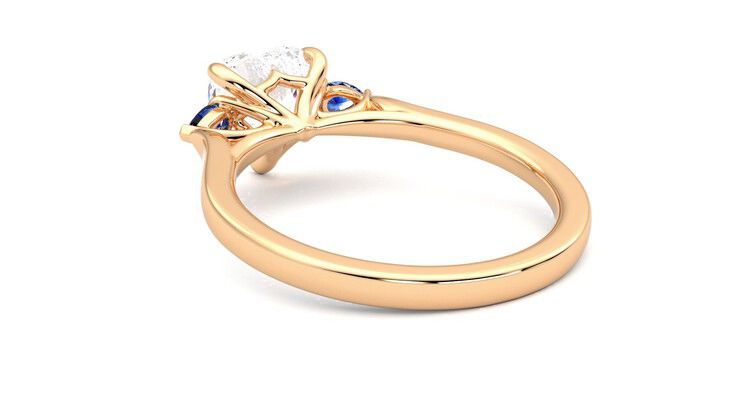 Taylor & Hart Faith Heart Engagement Ring 360 degree image 17