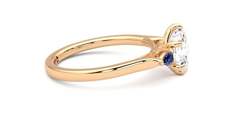 Taylor & Hart Faith Hexagonal Engagement Ring 360 degree image 9