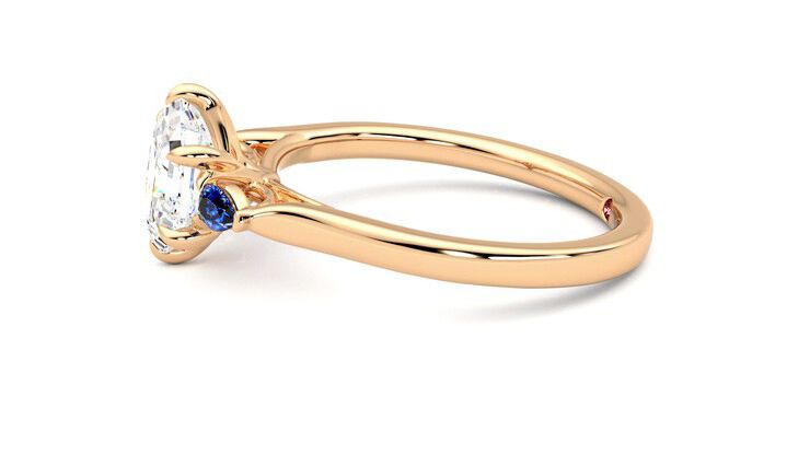 Taylor & Hart Faith Hexagonal Engagement Ring 360 degree image 21
